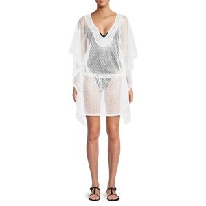 KARL LAGERFELD PARIS Sheer Caftan Cover Up NWT